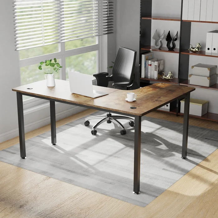L-Shaped Wooden Office cum Computer cum Study Table - Furnishiaa -  -